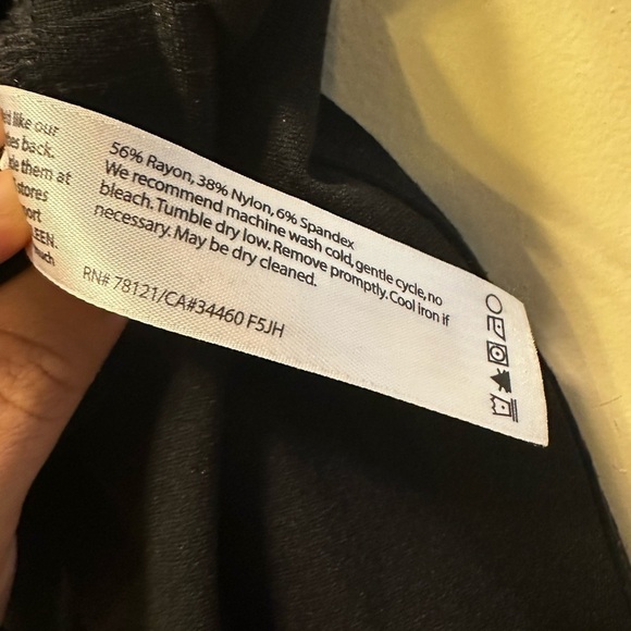 Eileen Fisher Medium Weight Black Leggings Pants Slim Fit Elastic Waist,size SP - Picture 8 of 8